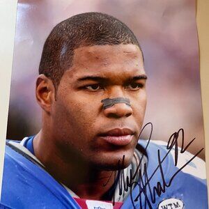 NY GIANTS MICHAEL STRAHAN 8X10 AUTOGRAPHED PHOTO